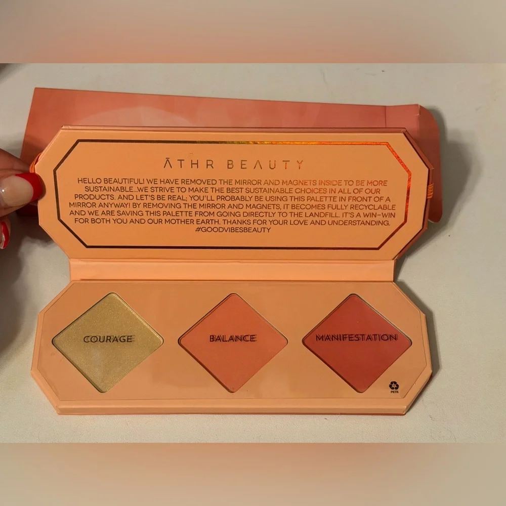 ATHR Beauty Crystal Charged Cheek Palette New